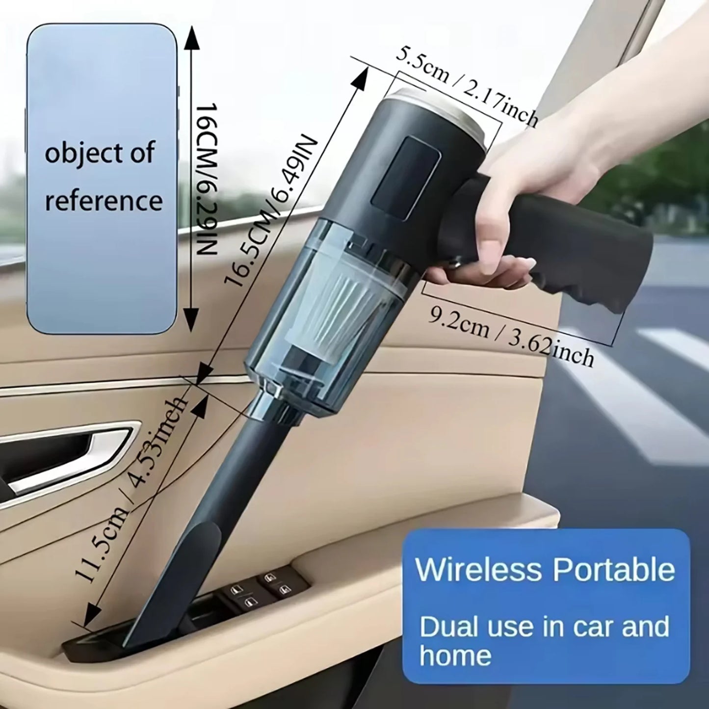 Hot Sale Car & Home Powerful Vacuum Cleaner Mini Rechargeable Super Suction Wireless Portable Handheld Small Car Vacuum Cleaner