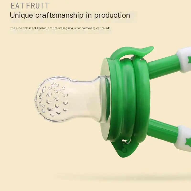 Baby Food Feeder with Pacifier Clip and Teether Toys